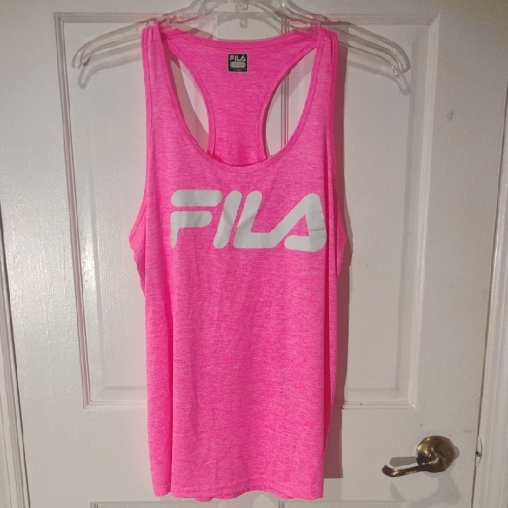 Fila Neon Pink Racerback Tank